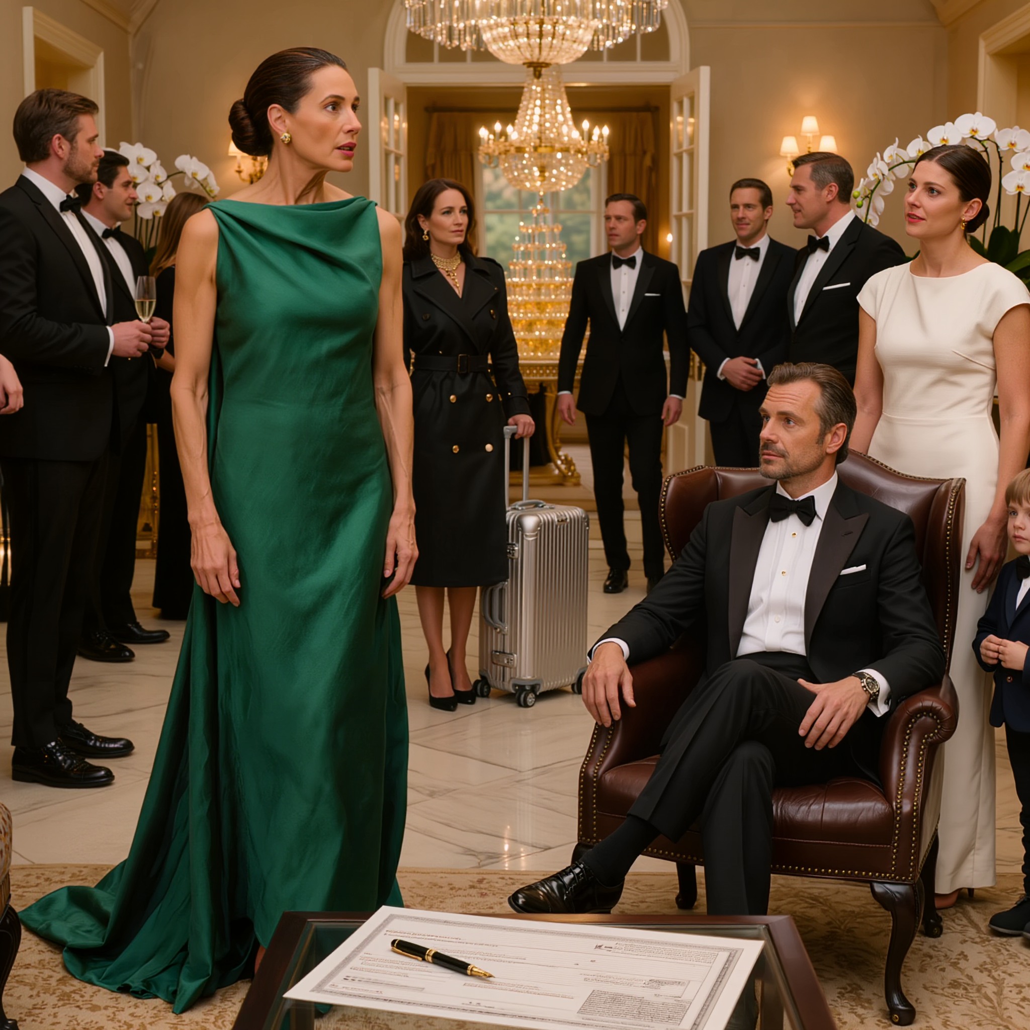 L’ex-compagne de mon mari a amené leur fils à ma porte et m’a dit : « Voici 50 millions de dollars. Laissez-nous enfin vivre en paix. » Ma fille m’a regardée et m’a dit : « Maman, accepte l’offre… et prépare-toi. » ET PLUS TARD, J’AI VU…