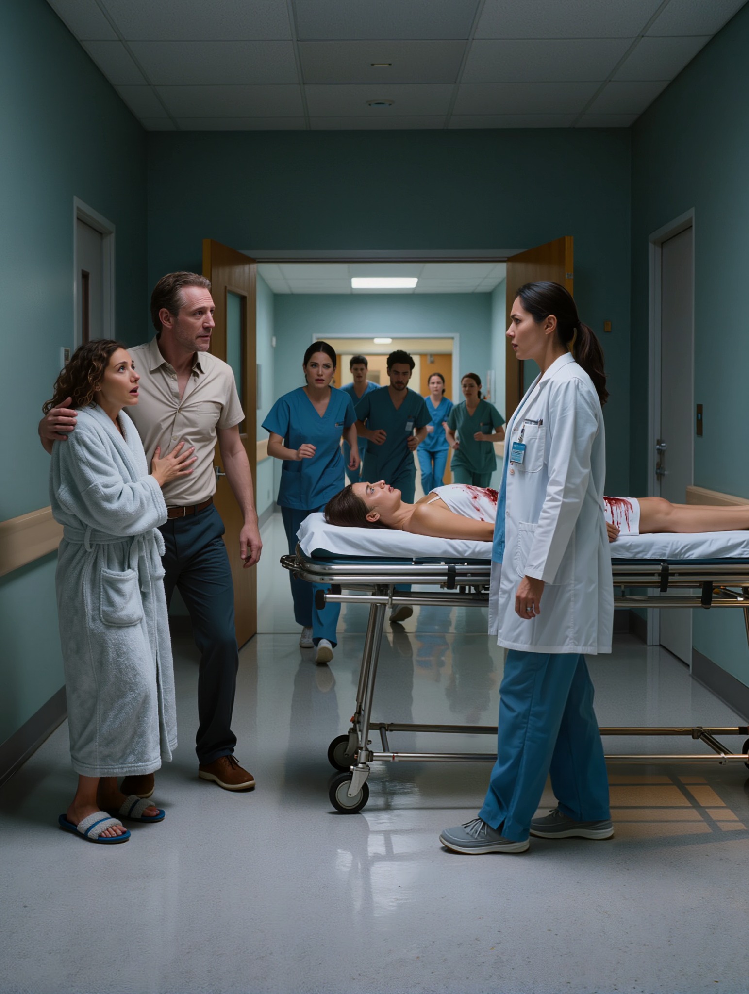 « Elle est tout ce qui nous reste », a dit mon père devant le bloc opératoire, ignorant tout de la chirurgienne en blouse blanche : c’était la fille qu’il avait effacée de sa vie cinq ans plus tôt, après que ma sœur eut menti en prétendant que j’avais abandonné mes études de médecine. Ils avaient bloqué mon numéro, renvoyé mes lettres sans les ouvrir et raté mon mariage. Puis ma sœur est arrivée dans ma salle de déchocage, en train de se vider de son sang. Ma mère a levé les yeux, a lu le nom sur mon badge et s’est figée.