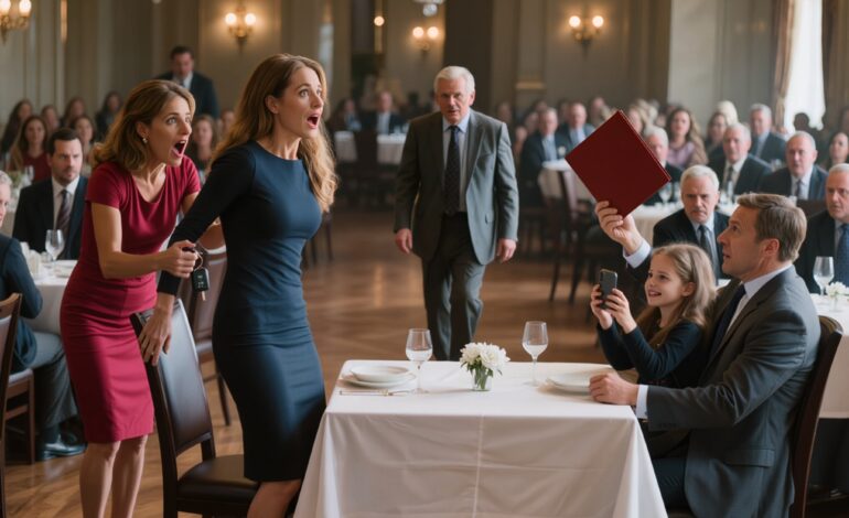 Le jour de mes 30 ans, mon père s’est tenu devant 75 membres de ma famille, a brandi un dossier rouge et a déclaré : « Vous n’êtes pas de notre famille. Remboursez-nous. » Ma mère a pris mes clés de voiture, ma sœur a commencé à filmer et un silence de mort s’est abattu sur la pièce – jusqu’à ce qu’un inconnu aux cheveux argentés s’avance, regarde mes parents droit dans les yeux et dise : « Qu’elle pose une dernière question d’abord. »