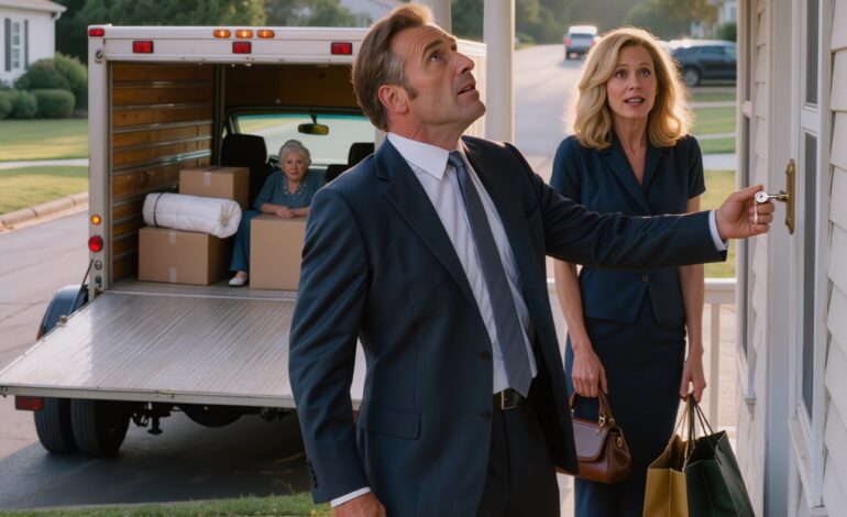 Mon fils est rentré d’Europe tout sourire, faisant tourner sa clé devant ma porte d’entrée, mais la serrure était bloquée, les pièces étaient vides et l’enveloppe attendait sur le comptoir de la cuisine. Trois semaines plus tôt, je l’avais entendu rire et dire : « C’est un fardeau », sans savoir que j’étais à l’autre bout du fil. Et quand il a enfin compris ce que j’avais fait, l’harmonie au sein de notre famille avait déjà disparu.