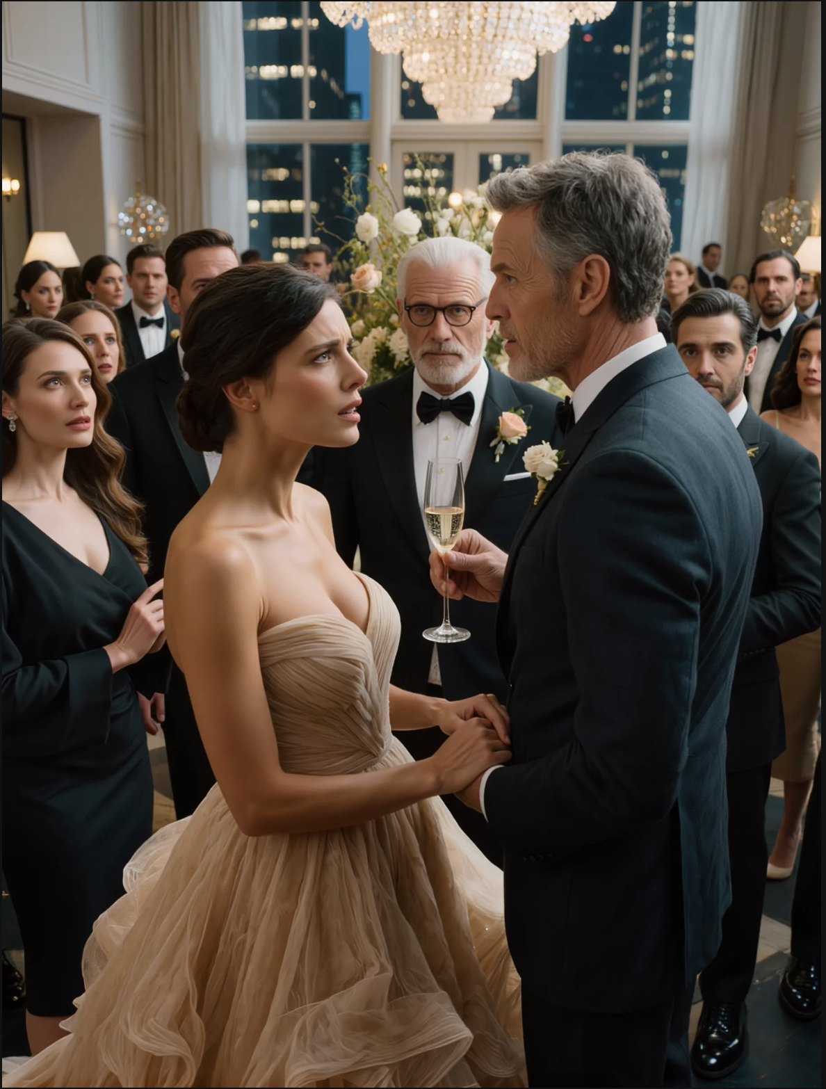 « “Tu n’es plus ma fille”, a déclaré mon père milliardaire à mon mariage après avoir traité mon mari de mécanicien du Queens. Mais des mois plus tard, sous les lustres d’un gala à Manhattan, ce même “inconnu” m’a serré la main et m’a murmuré : “Es-tu prête à ce que tout change ?” et j’ai vu l’homme le plus redouté de mon monde devenir soudainement, complètement pâle. »