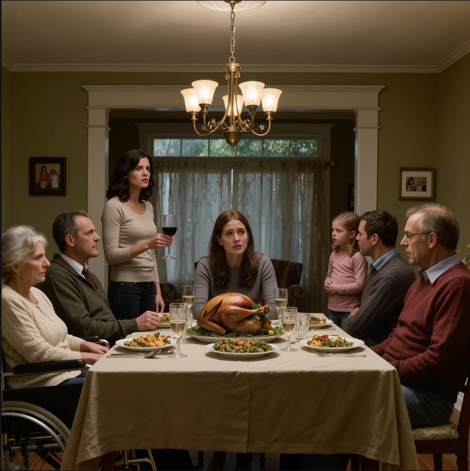 À Thanksgiving, ma mère leva son verre, me regarda droit dans les yeux et dit : « Si tu avais fait quelque chose de ta vie, je n’aurais pas à te justifier auprès des gens. » Elle pensait humilier la fille qu’elle avait traitée de honte pendant sept ans. Elle ignorait qu’un courriel caché, un téléphone qui vibrait et une vérité qu’elle avait enfouie étaient déjà en train de se rapprocher d’elle, de l’autre côté de la pièce.