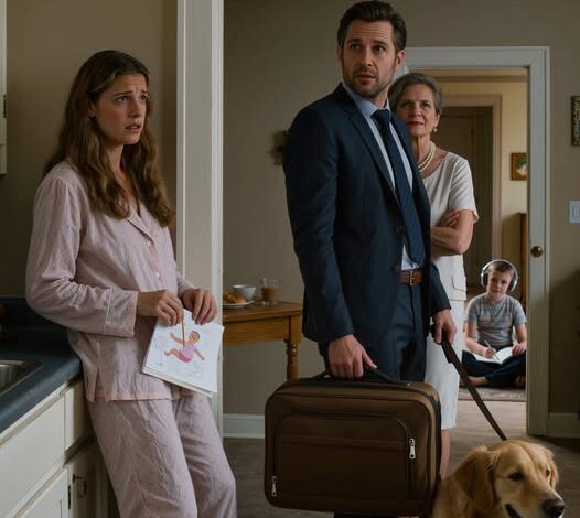 « “Je prends Zeus. Tu gardes le gamin”, a dit mon mari en partant avec notre chien, laissant derrière lui notre fils de neuf ans. Mais des semaines plus tard, dans une salle d’audience glaciale, mon fils, d’ordinaire si calme, s’est avancé vers le juge, un petit carnet à la main, et a posé une question qui a effacé le sourire narquois de mon ex-belle-mère, réduit au silence l’avocat de son père et bouleversé tout ce qu’aucun d’eux n’aurait cru possible de prouver.
