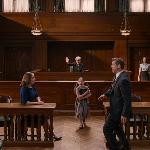 Le juge était déjà en train de dire : « Ce tribunal est prêt à accorder la garde exclusive à M. Bennett », lorsque les portes de la salle d’audience se sont ouvertes brusquement et que ma fille de neuf ans a dévalé l’allée en courant, serrant contre elle sa tablette cassée, en pleurant : « S’il vous plaît, Votre Honneur, vous devez voir ça ! Ils mentent sur ma maman ! » Et en un instant, tous les visages dans la salle se sont tournés vers le secret que mon mari n’aurait jamais pensé qu’elle enregistrerait.