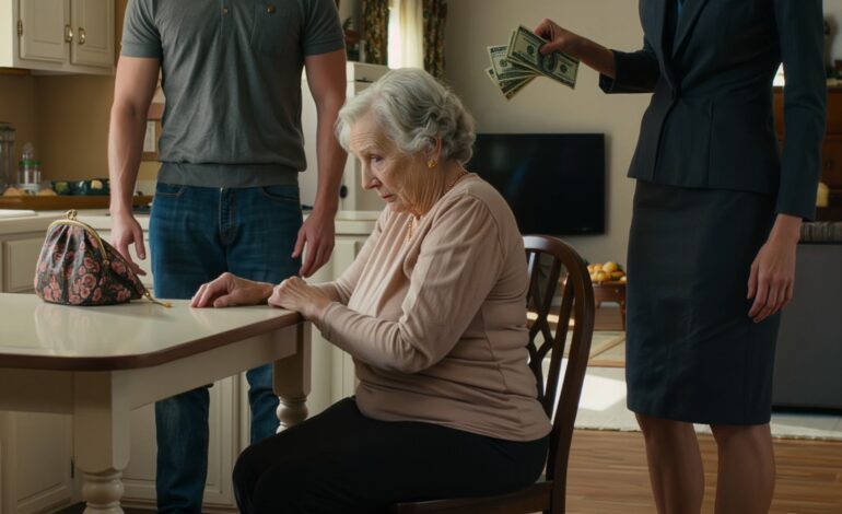 Mon fils a assisté en silence à la scène où ma belle-fille fouillait mon sac et en sortait tout mon argent. « C’est plus que ton devoir de contribuer aux besoins de notre famille », a-t-elle déclaré en dissimulant les billets dans sa poche. Vingt minutes plus tard, ils ont reçu un appel d’un numéro inconnu et elle s’est mise à hurler frénétiquement…