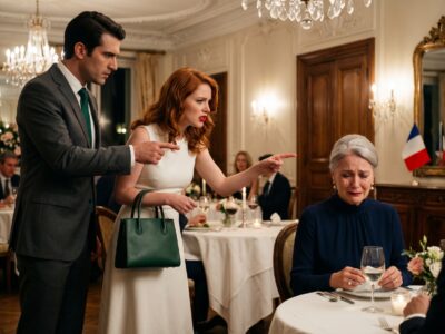 Pendant un dîner de famille, ma belle-fille a soudainement déclaré avoir perdu 800 dollars dans son sac à main, et son regard s’est immédiatement tourné vers moi. Mon fils s’est levé d’un bond, furieux, et a crié : « Ma femme ne ment jamais ! », me laissant désemparée et blessée au milieu d’un restaurant bondé. Sous le choc, je suis sortie… jusqu’à ce qu’un serveur vienne me dire qu’il avait vu quelque chose qui allait tout changer.
