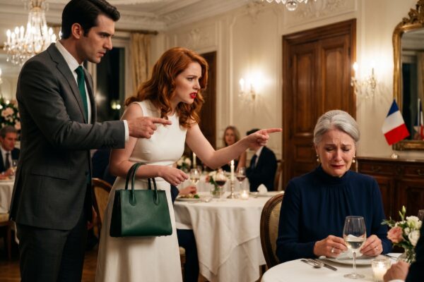Pendant un dîner de famille, ma belle-fille a soudainement déclaré avoir perdu 800 dollars dans son sac à main, et son regard s’est immédiatement tourné vers moi. Mon fils s’est levé d’un bond, furieux, et a crié : « Ma femme ne ment jamais ! », me laissant désemparée et blessée au milieu d’un restaurant bondé. Sous le choc, je suis sortie… jusqu’à ce qu’un serveur vienne me dire qu’il avait vu quelque chose qui allait tout changer.
