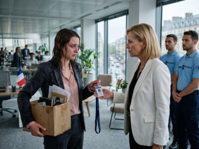 Vous avez 10 minutes de retard, veuillez présenter votre carte d’accès… » « Vous avez 10 minutes de retard, donnez-moi votre carte d’accès », dit-elle en souriant tandis que les agents de sécurité m’escortaient sous la pluie, mais cette nuit-là, mon téléphone s’est illuminé : le portail des investisseurs était hors service et la paie avait échoué, tandis que le PDG appelait sept fois et que je laissais sonner.
