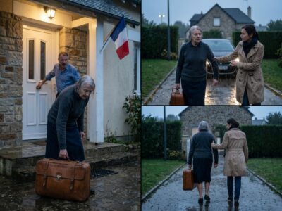 Ma sœur millionnaire m’a trouvée endormie sous un pont après que mon propre fils m’ait prise ma maison et m’ait laissée sous la pluie. Puis elle m’a offert un appartement en bord de mer et cinq millions de dollars, mais quand ma famille est revenue souriante avec des fleurs, je savais déjà ce qu’ils cachaient.