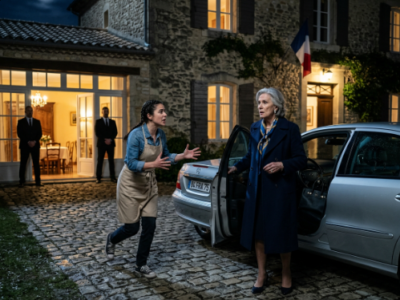 N’entrez pas, partez immédiatement ! » hurla la femme de ménage. Je me suis figée, je suis retournée en courant à ma voiture, j’ai éteint les phares et j’ai observé la scène de loin. Ce soir-là, après un an sans nouvelles de ma fille, j’avais reçu un SMS : « Maman, on dîne ensemble ? Tu me manques. » Mais dès que je me suis garée devant le portail et que la femme de ménage est sortie en courant, ce qui s’est passé ensuite m’a enfin fait comprendre toute l’histoire.