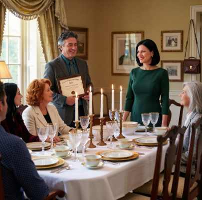 Mon père a adopté sa belle-fille lors d’un dîner — Son Re…