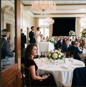 Lors de la réception de mariage de ma sœur, l’écran…